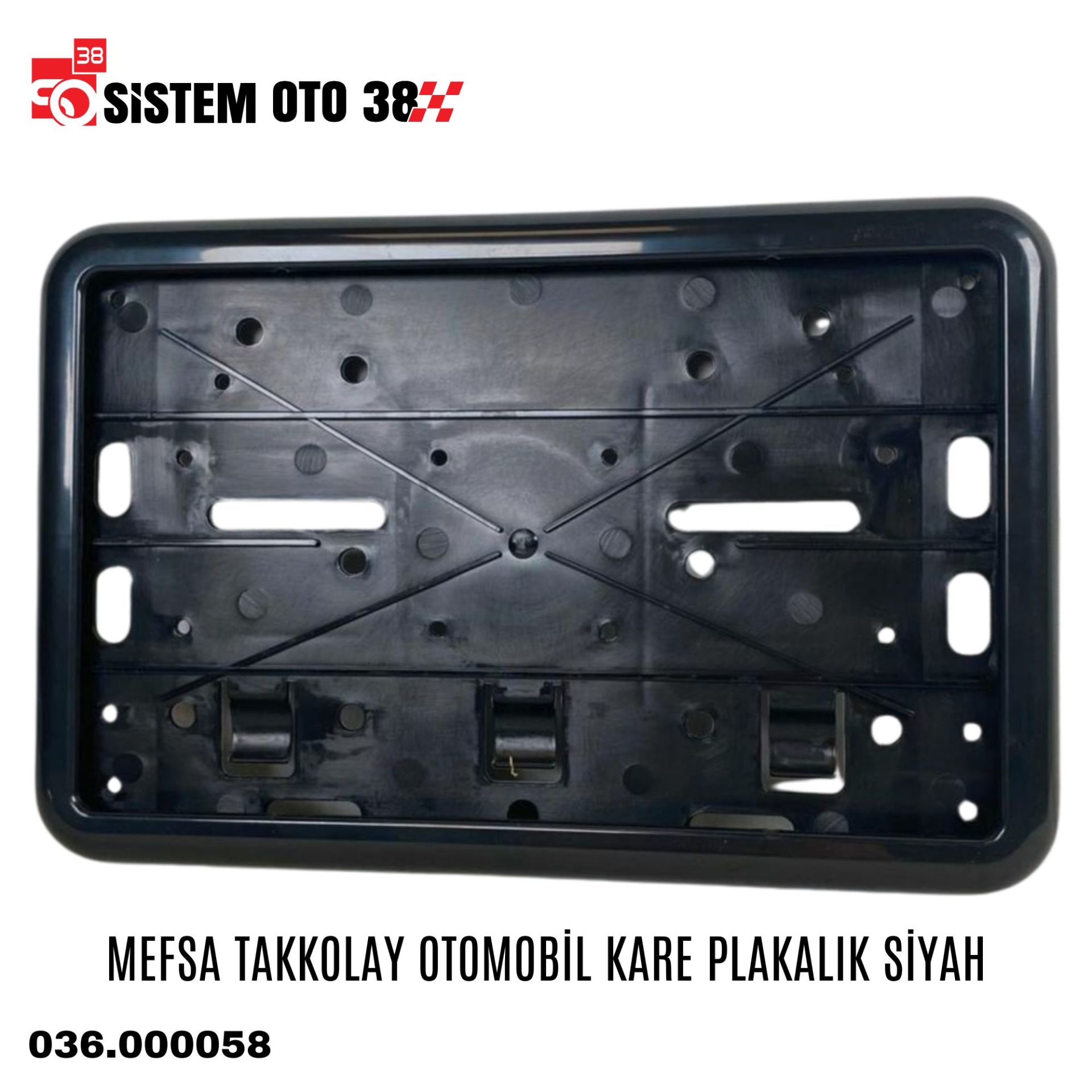 MEFSA TAKKOLAY OTOMOBİL KARE PLAKALIK SİYAH |  | PLAKALIKLAR