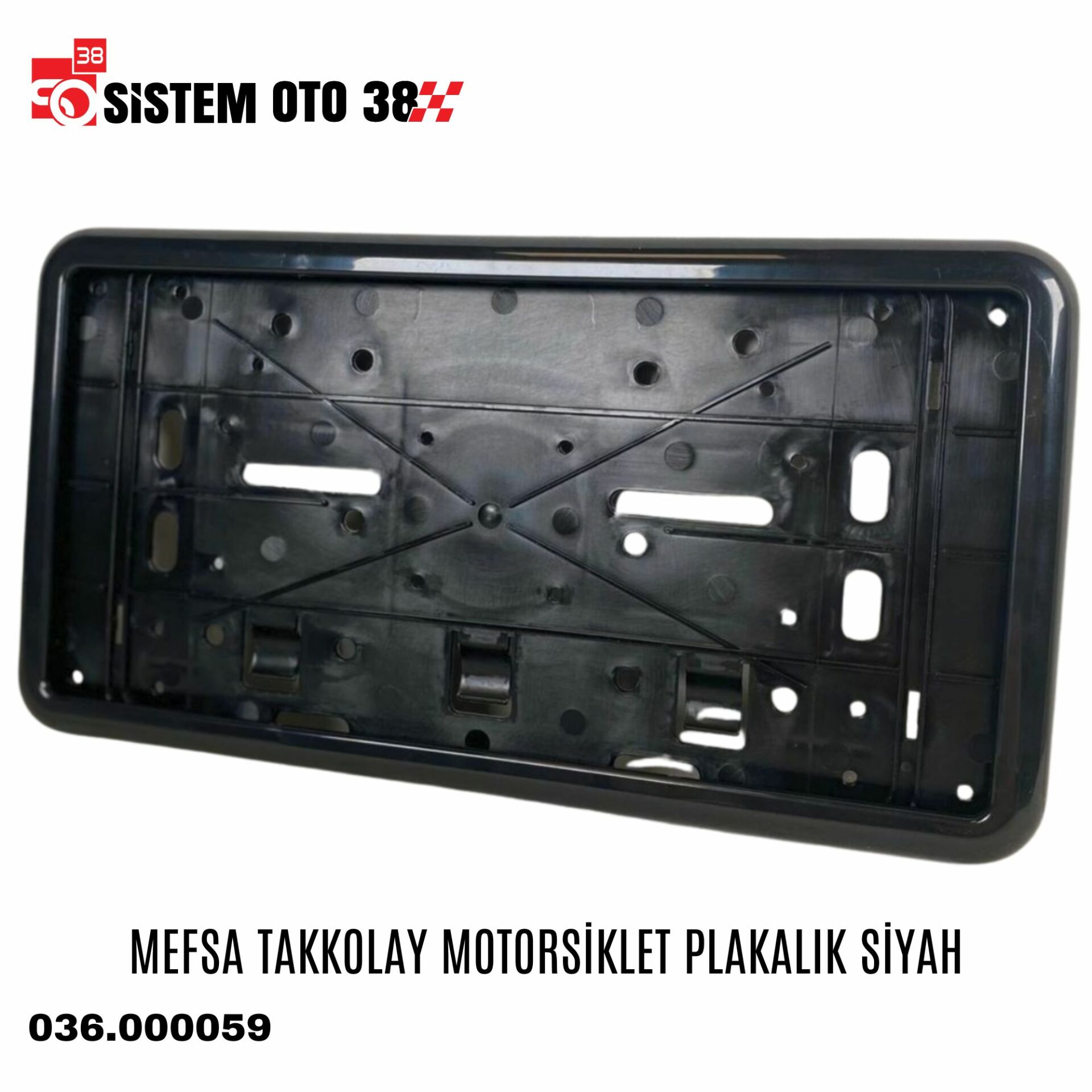 MEFSA TAKKOLAY MOTORSİKLET PLAKALIK SİYAH |  | PLAKALIKLAR