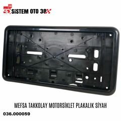 MEFSA TAKKOLAY MOTORSİKLET PLAKALIK SİYAH |  | PLAKALIKLAR