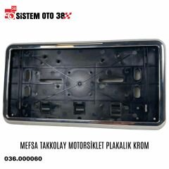 MEFSA TAKKOLAY MOTORSİKLET PLAKALIK KROM |  | PLAKALIKLAR