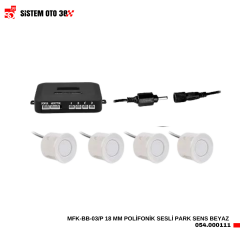 MFK-BB-03/P 18 MM POLİFONİK SESLİ PARK SENS BEYAZ |  | PARK SENSÖRLERİ
