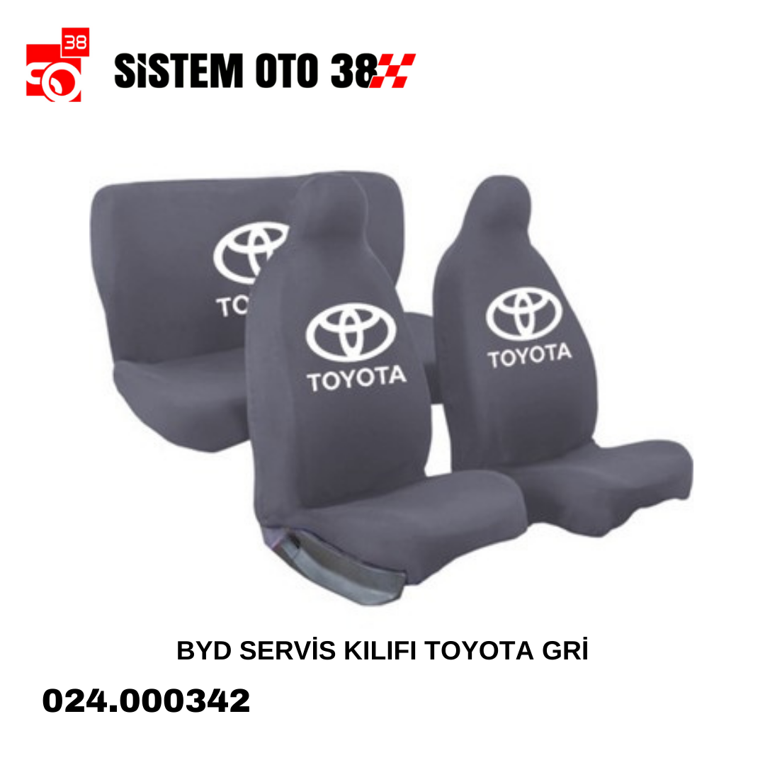 BYD SERVİS KILIFI TOYOTA GRİ |  | KOLTUK KILIF VE MİNDER