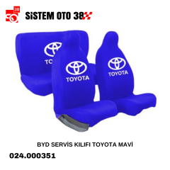 BYD SERVİS KILIFI TOYOTA MAVİ |  | KOLTUK KILIF VE MİNDER