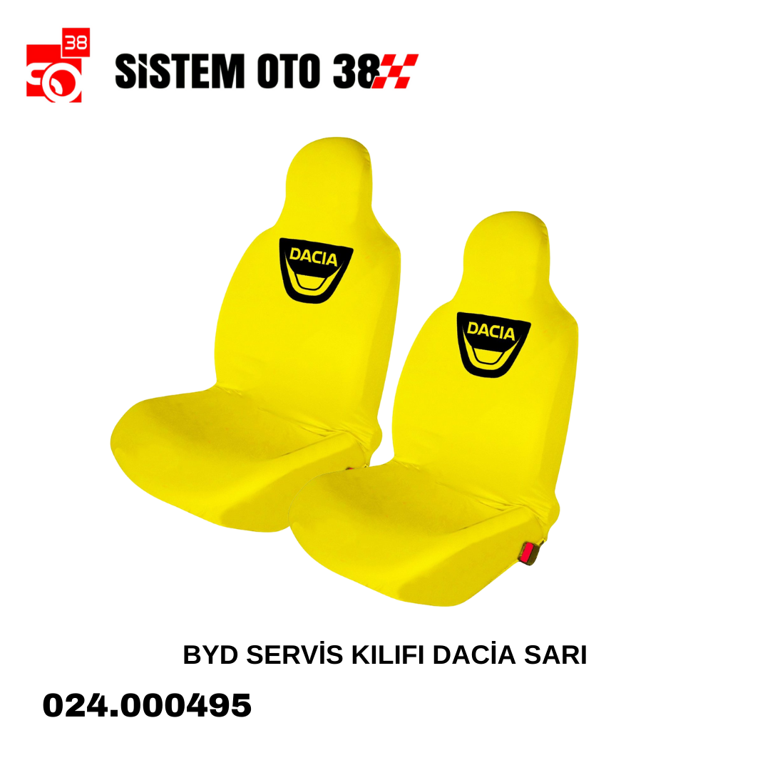 BYD SERVİS KILIFI DACİA SARI |  | KOLTUK KILIF VE MİNDER