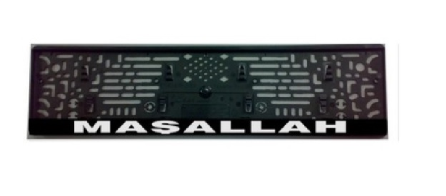 PLAKA ALTLIĞI ** MAŞALLAH YAZILI ** TAKMATİK DİKDÖRTGEN