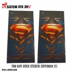 TRM KAPI DİREK STİCKERI SÜPERMAN 2Lİ |  | STİCKER ÇEŞİTLERİ