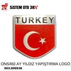ONS460 AY YILDIZ YAPIŞTIRMA LOGO |  | ARAÇ DIŞI AKSESUARLAR