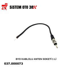 BYD KABLOLU ANTEN SOKETİ 1 Lİ |  | SES MONTAJ EKİPMANLARI