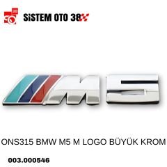 ONS315 BMW M5 M LOGO BÜYÜK KROM |  | ARAÇ DIŞI AKSESUARLAR
