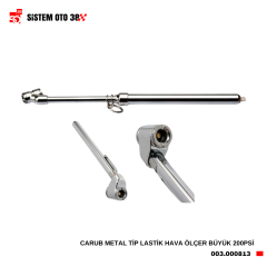 CARUB METAL TİP LASTİK HAVA ÖLÇER BÜYÜK 200PSİ |  | ARAÇ DIŞI AKSESUARLAR