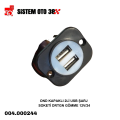 OND KAPAKLI 2Lİ USB ŞARJ SOKETİ DRTGN GÖMME 12V/24 |  | ARAÇ İÇİ AKSESUARLAR