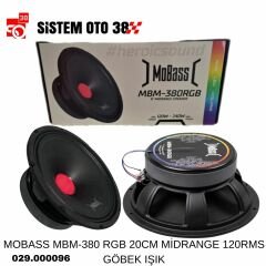 MOBASS MBM-380 RGB 20CM MİDRANGE 120RMS GÖBEK IŞIK |  | MİDRANGELER