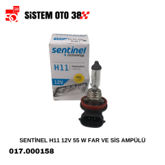 SENTİNEL H11 12V 55 W FAR VE SİS AMPÜLÜ |  | HALOJEN AMPUL GRUBU