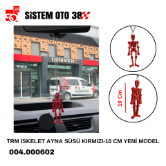TRM İSKELET AYNA SÜSÜ KIRMIZI-10 CM YENİ MODEL |  | ARAÇ İÇİ AKSESUARLAR