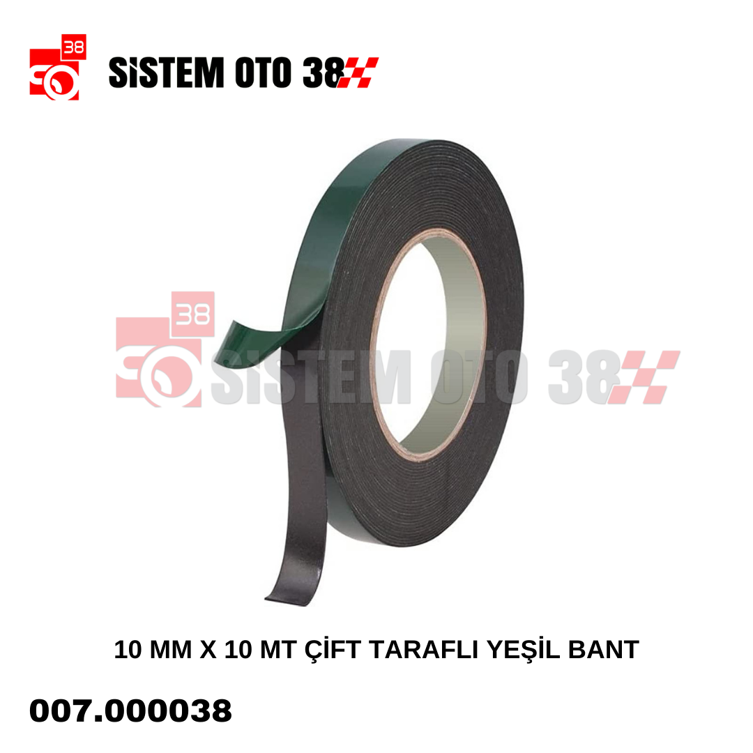 BYD 10 MM X 10 MT ÇİFT TARAFLI YEŞİL BANT |  | BANTLAR VE YAPIŞTIRICILA