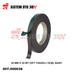 BYD 10 MM X 10 MT ÇİFT TARAFLI YEŞİL BANT |  | BANTLAR VE YAPIŞTIRICILA