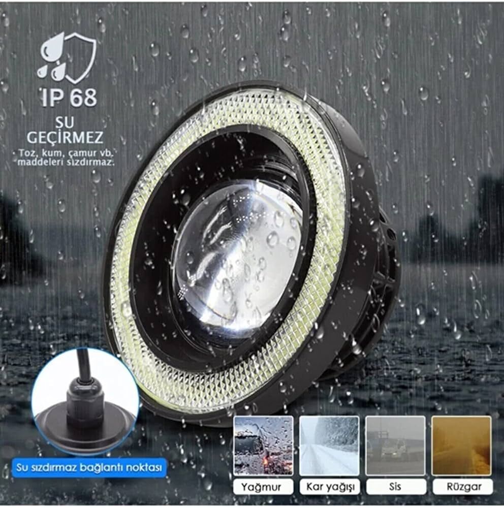 ANGEL SİS LAMBA MERCEKLİ COB NEON BEYAZ 75 MM | KGN