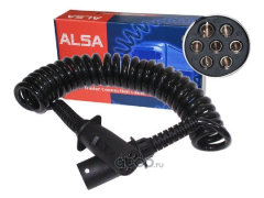 24V KABLOLU PLASTİK RÖMORK FİŞİ N TİP   (POLİÜRETAN)  (1X1,5MM2 + 6X1MM2)   PLASTİK YAY  KORUMALI 4,50 MT,