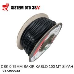 CBK 0,75MM BAKIR KABLO 100 MT SİYAH |  | SES MONTAJ EKİPMANLARI