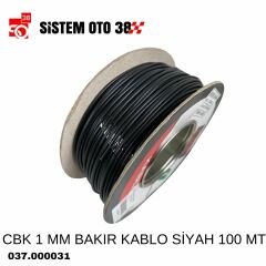CBK 1 MM BAKIR KABLO SİYAH 100 MT |  | SES MONTAJ EKİPMANLARI