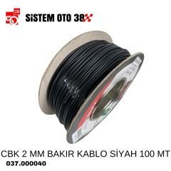 CBK 2 MM BAKIR KABLO SİYAH 100 MT |  | SES MONTAJ EKİPMANLARI