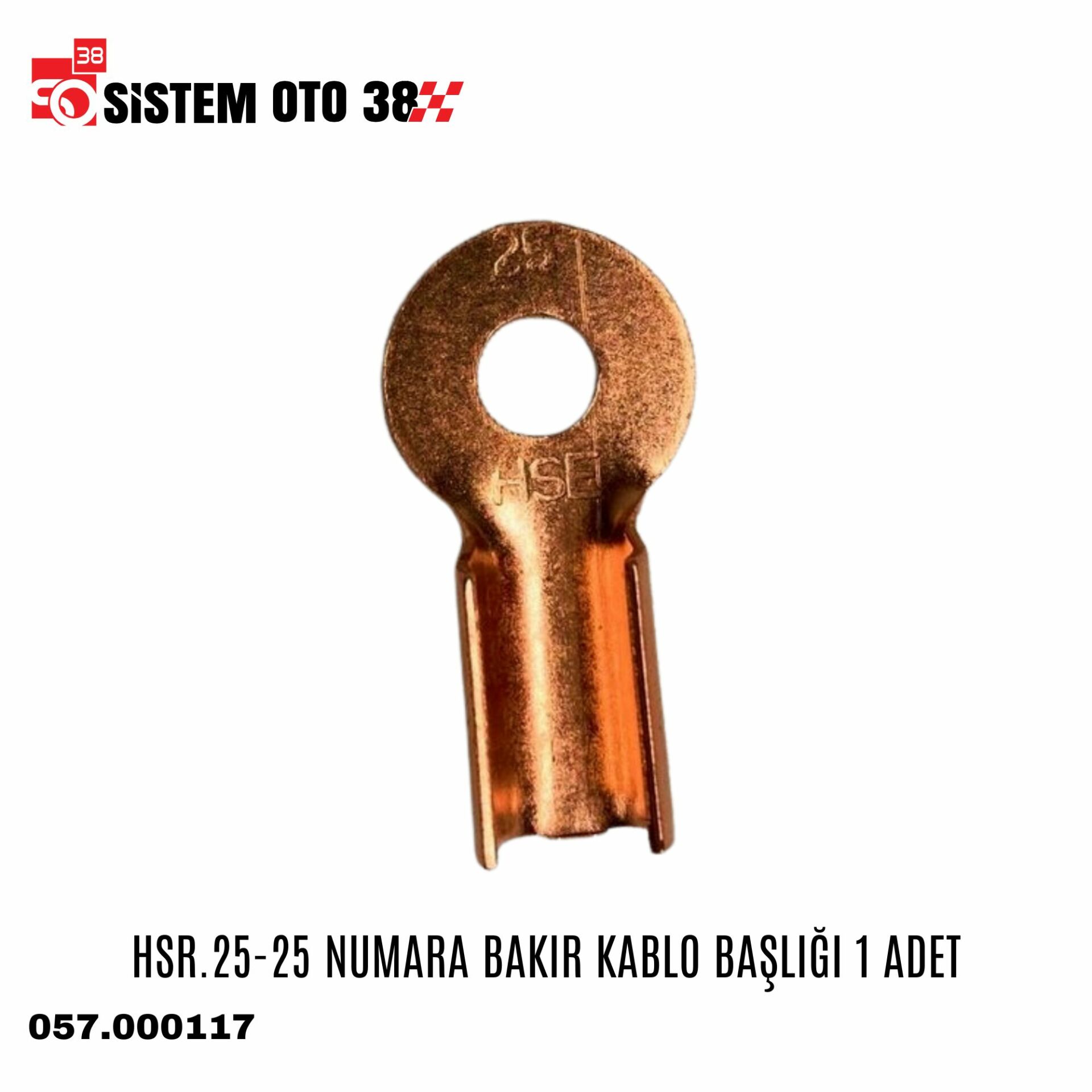 HSR.25-25 NUMARA BAKIR KABLO BAŞLIĞI 1 ADET |  | MUHTELİF ÜRÜNLER