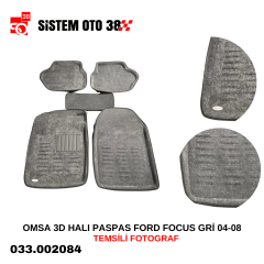 OMSA 3D HALI PASPAS FORD FOCUS GRİ 04-08 |  | HALI PASPASLAR