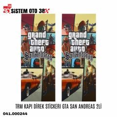 TRM KAPI DİREK STİCKERI GTA SAN ANDREAS 2Lİ |  | STİCKER ÇEŞİTLERİ