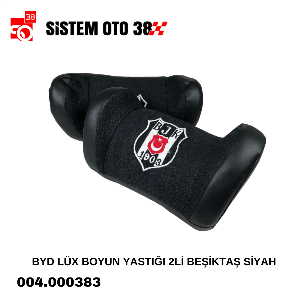 BYD LÜX BOYUN YASTIĞI 2Lİ BEŞİKTAŞ SİYAH |  | BOYUN YASTIKLARI