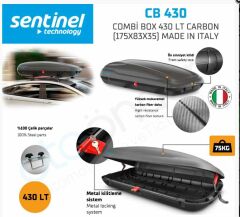 COMBİ BOX 430 LT CARBON SİYAH KAPALI YÜK TAŞIYICI |  | KAPALI BAGAJLAR