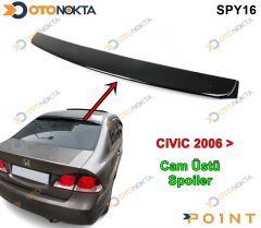 CAM USTU SPOYLER CIVIC 06> SIYAH