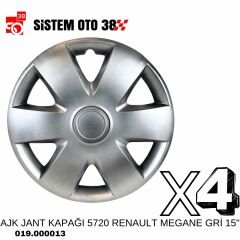 AJK JANT KAPAĞI 5720 RENAULT MEGANE GRİ 15'' |  | JANT KAPAKLARI