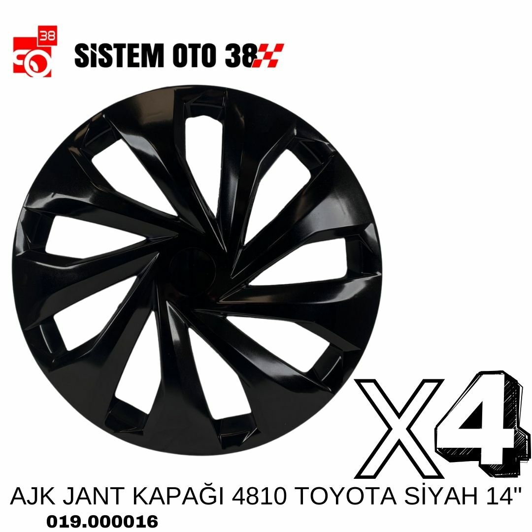 AJK JANT KAPAĞI 4810 TOYOTA SİYAH 14'' |  | JANT KAPAKLARI