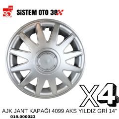 AJK JANT KAPAĞI 4099 AKS YILDIZ GRİ 14'' |  | JANT KAPAKLARI