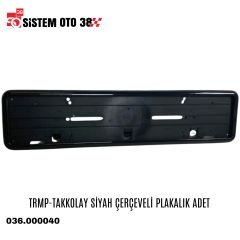 TRMP-TAKKOLAY SİYAH ÇERÇEVELİ PLAKALIK ADET |  | PLAKALIKLAR