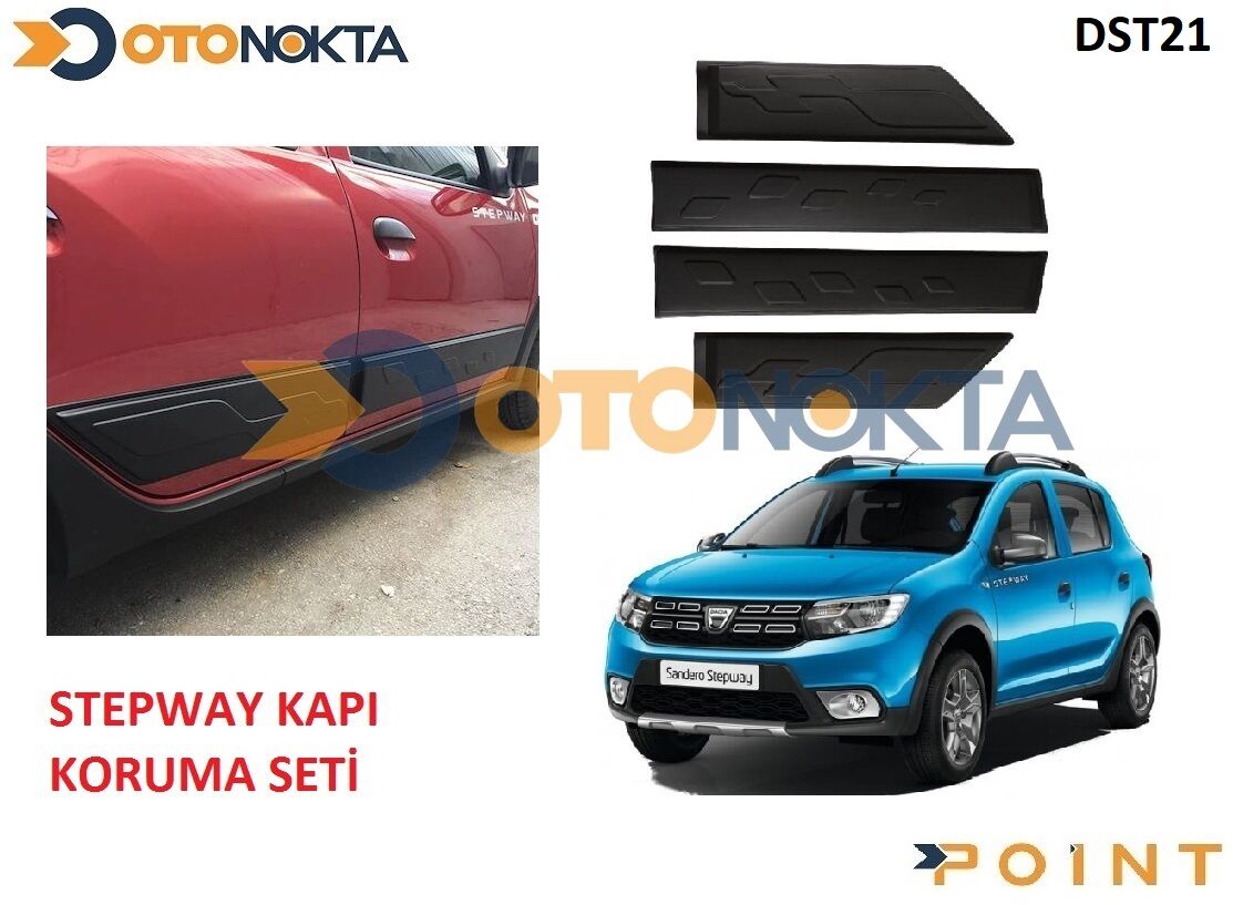 DACIA SANDERO STEPWAY YAN KAPI KORUMA SET 4 PRC.