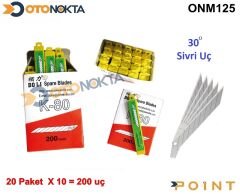 MAKET BICAGI UCU SIVRI UC K-80 20 LI