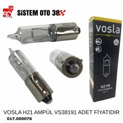 VOSLA H21  AMPÜL VS38191 ADET FİYATIDIR |  | HALOJEN AMPUL GRUBU