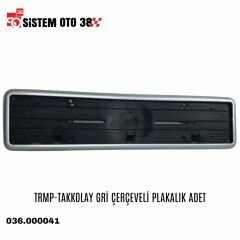 TRMP-TAKKOLAY GRİ ÇERÇEVELİ PLAKALIK ADET |  | PLAKALIKLAR