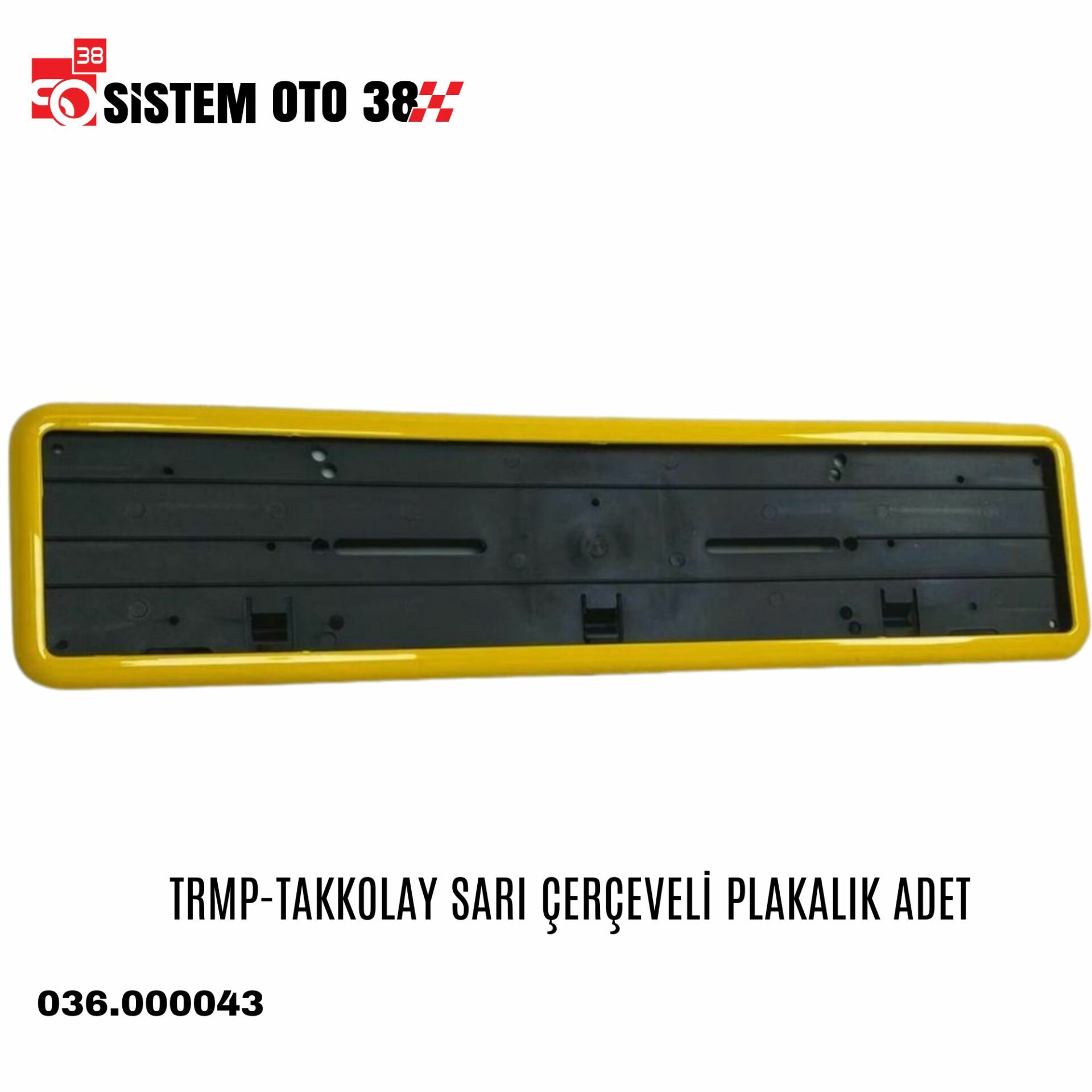 TRMP-TAKKOLAY SARI ÇERÇEVELİ PLAKALIK ADET |  | PLAKALIKLAR