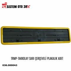 TRMP-TAKKOLAY SARI ÇERÇEVELİ PLAKALIK ADET |  | PLAKALIKLAR