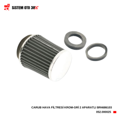 CARUB HAVA FİLTRESİ KROM-GRİ 2 APARATLI BR4686103 |  | HAVA FİLTRELERİ