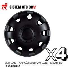 AJK JANT KAPAĞI 5910 VW GOLF SİYAH 15'' |  | JANT KAPAKLARI