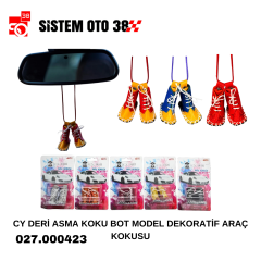 CY DERİ ASMA KOKU BOT MODEL DEKORATİF ARAÇ KOKUSU |  | KOZMETİK GRUBU