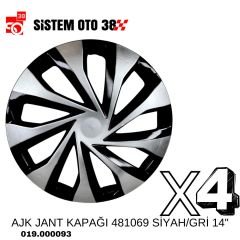 AJK JANT KAPAĞI 481069 SİYAH/GRİ 14'' |  | JANT KAPAKLARI