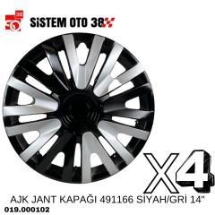AJK JANT KAPAĞI 491166 SİYAH/GRİ 14'' |  | JANT KAPAKLARI