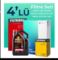Filtron Audi A3 1.0 Tfsi Filtre Bakım Seti Motul Motor Yağlı (2016-2019) 4 Lü