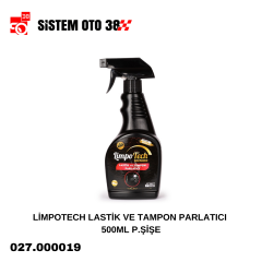 LİMPOTECH LASTİK VE TAMPON PARLATICI 500ML P.ŞİŞE |  | KOZMETİK GRUBU