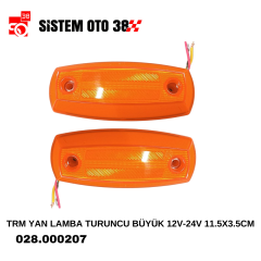 TRM YAN LAMBA TURUNCU BÜYÜK 12V-24V 11.5X3.5CM |  | LED AYDINLATMA GRUBU