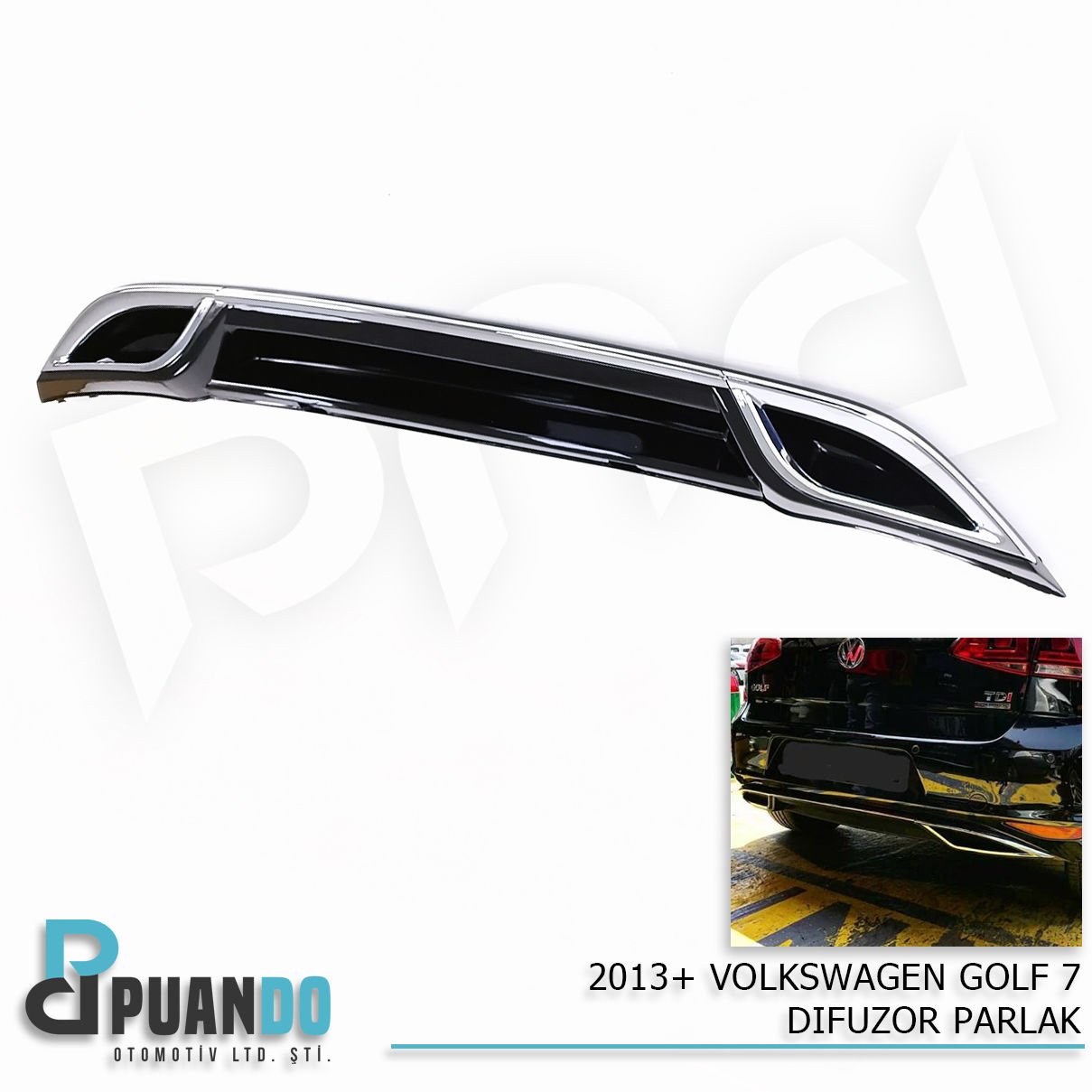 2013+ VOLKSWAGEN GOLF 7 DIFUZOR PARLAK